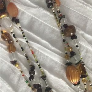 Long, can be wrapped to make shorter, 1-3 strands